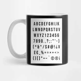 Alphabet Mug